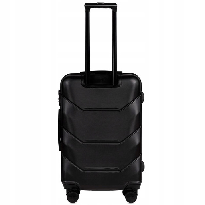 WALIZKA ŚREDNIA POJEMNA Z POSZERZENIEM WINGS ABS 149 63 l BLACK