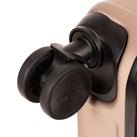 WALIZKA ŚREDNIA POJEMNA Z POSZERZENIEM WINGS ABS 149 63 l BLACK