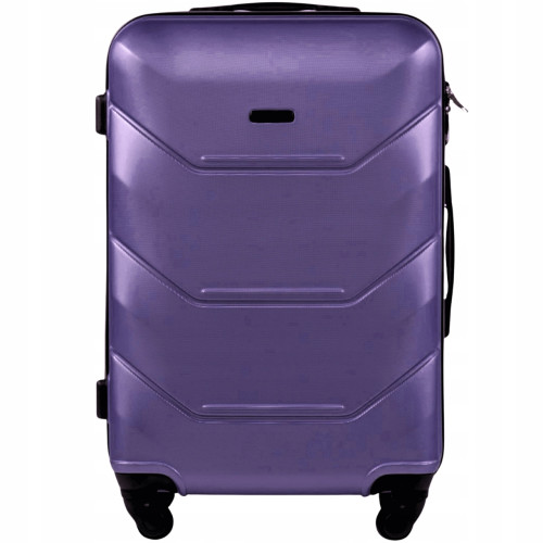 Walizka twarda średnia UNLIMITED MGN01 M SILVER PURPLE 63 l