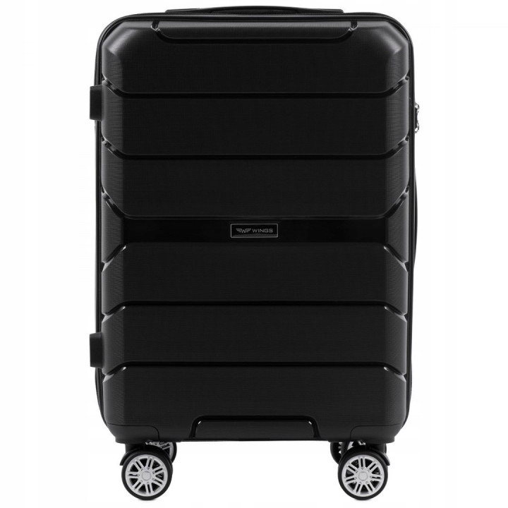 PP05, Walizka kabinowa Wings S, Black - POLIPROPYL