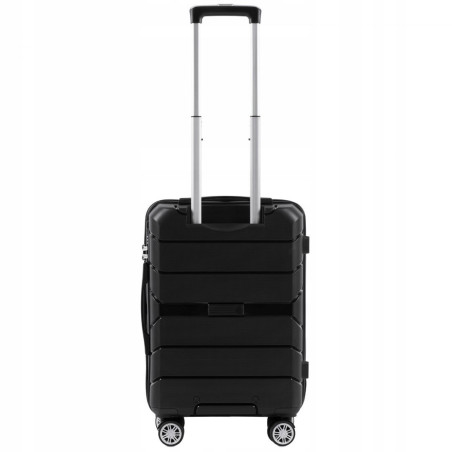 PP05, Walizka kabinowa Wings S, Black - POLIPROPYL