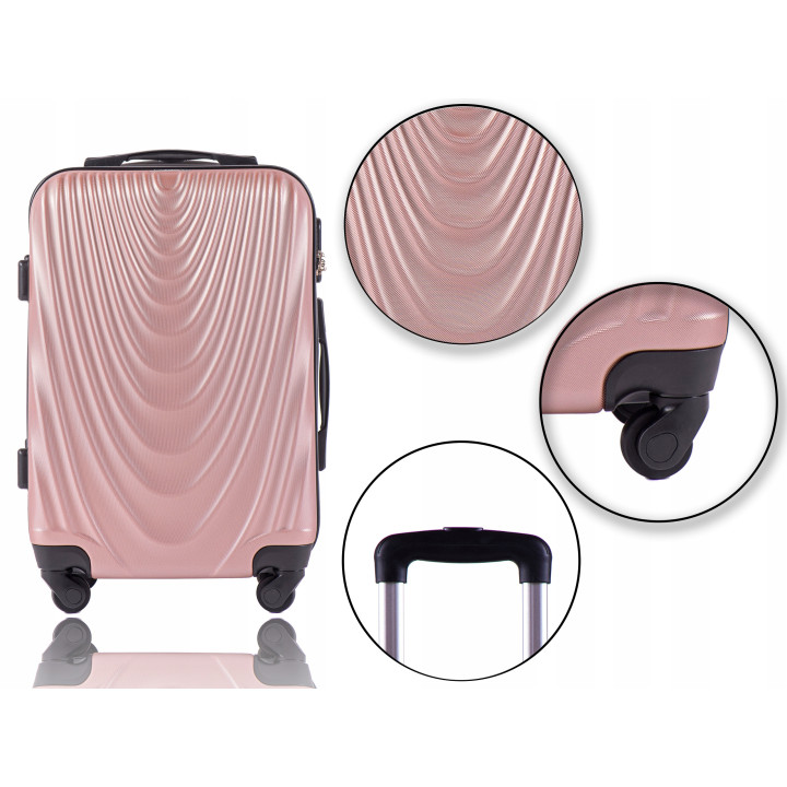 Walizka kabinowa Wings 304 S, Dark grey