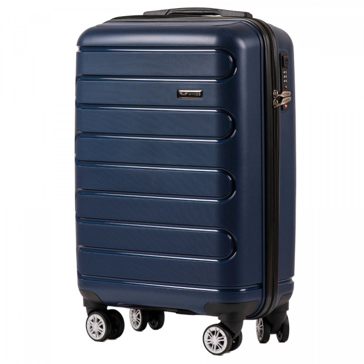 Walizka kabinowa Wings polipropylen DQ181-03 S BLUE