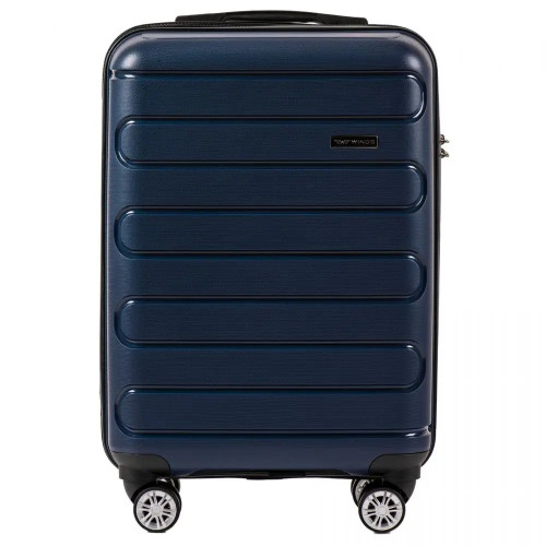 Walizka kabinowa Wings polipropylen DQ181-03 S BLUE
