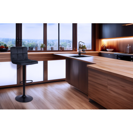 Hoker regulowany Monzo czarny Velvet