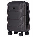 Walizka WINGS kabinowa 55 x 37 x 23cm 36 l ABS SZARA