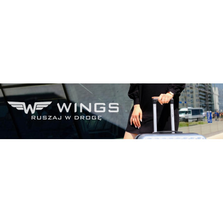 Walizka kabinowa Wings 304 S, Black