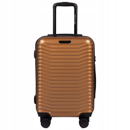 Walizka twarda kabinowa Wings poliwęglan (polikarbonat) ZŁOTA 38 l