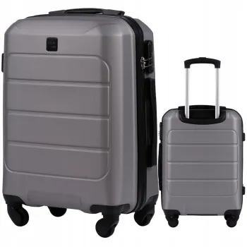 Wings Walizka twarda kabinowa ABS GAN01-S-T.GREY38 l