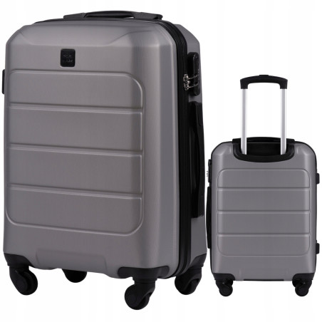 Wings Walizka twarda kabinowa ABS GAN01-S-T.GREY38 l