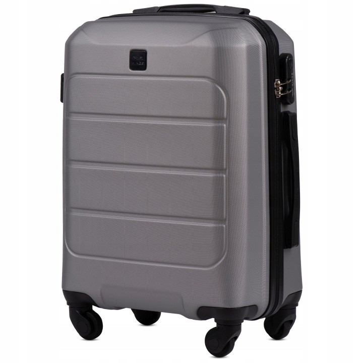 Wings Walizka twarda kabinowa ABS GAN01-S-T.GREY38 l
