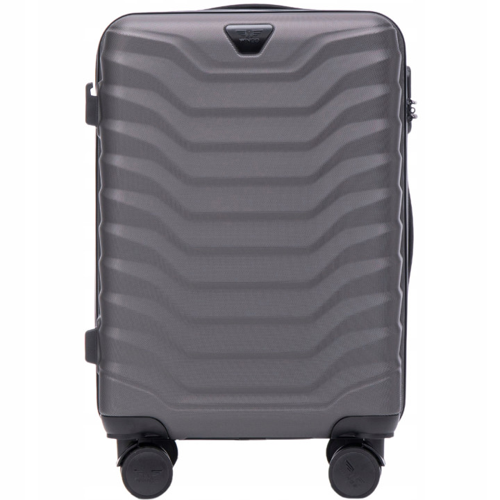 Wings Walizka twarda kabinowa ABS PEA01-S-D.GREY 38 l