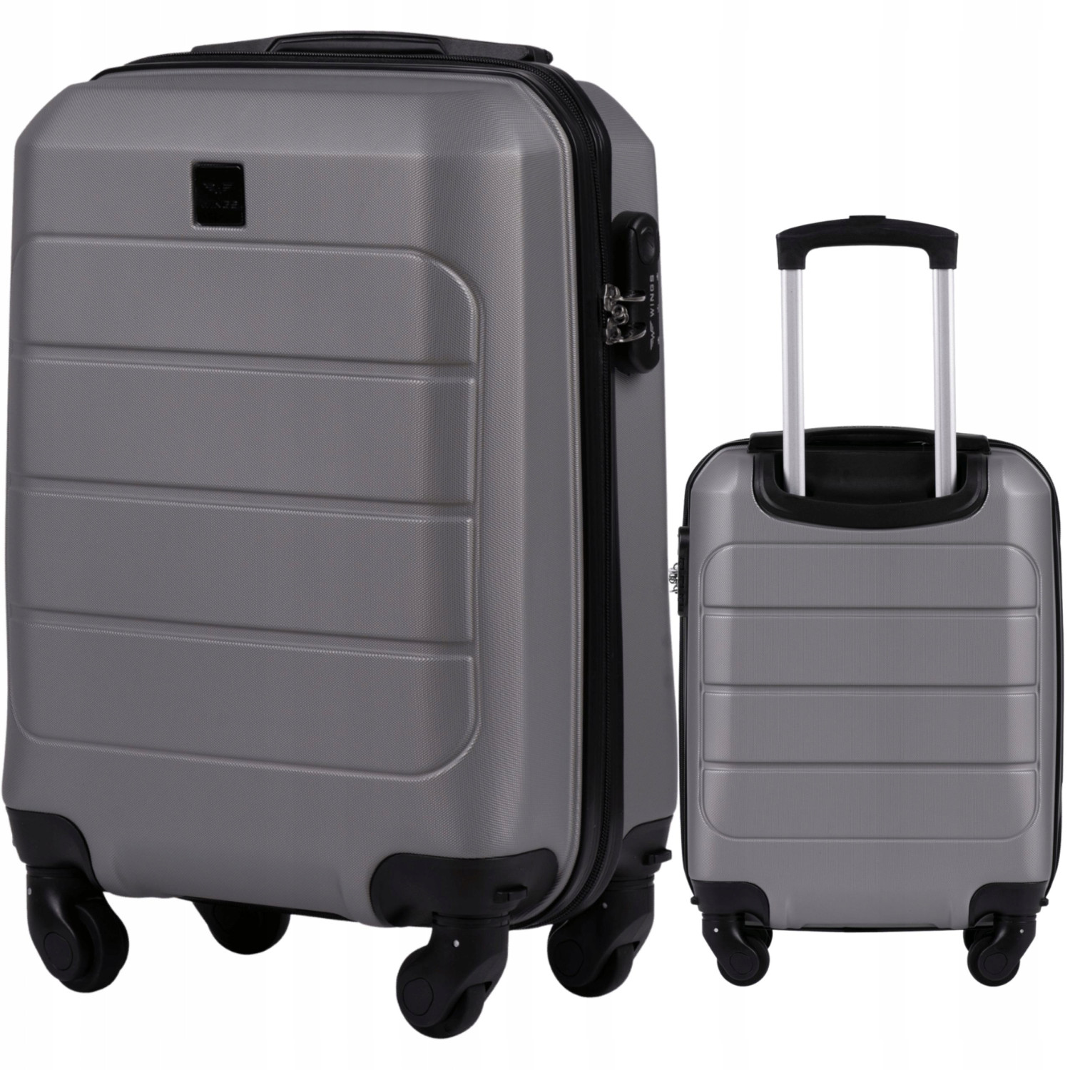 Wings Walizka twarda kabinowa mała ABS GAN01-XS-T.GREY 28 l Wings Walizka twarda kabinowa mała ABS GAN01-XS-T.GREY 28 l