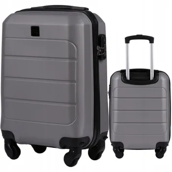 Wings Walizka twarda kabinowa mała ABS GAN01-XS-T.GREY 28 l