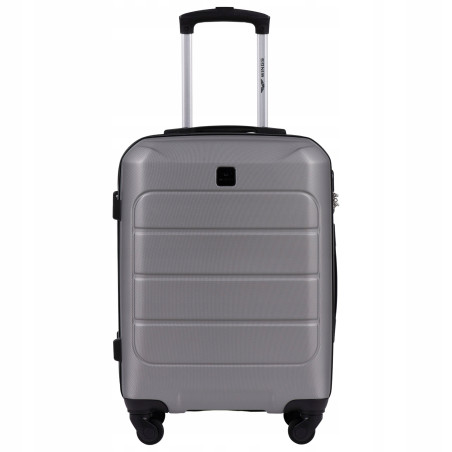 Wings Walizka twarda kabinowa ABS GAN01-S-T.GREY38 l