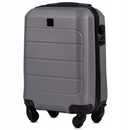 Wings Walizka twarda kabinowa mała ABS GAN01-XS-T.GREY 28 l