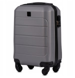 Wings Walizka twarda kabinowa mała ABS GAN01-XS-T.GREY 28 l