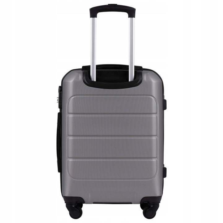 Wings Walizka twarda kabinowa ABS GAN01-S-T.GREY38 l