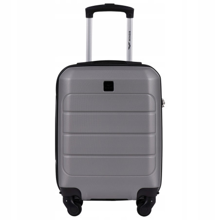 Wings Walizka twarda kabinowa mała ABS GAN01-XS-T.GREY 28 l