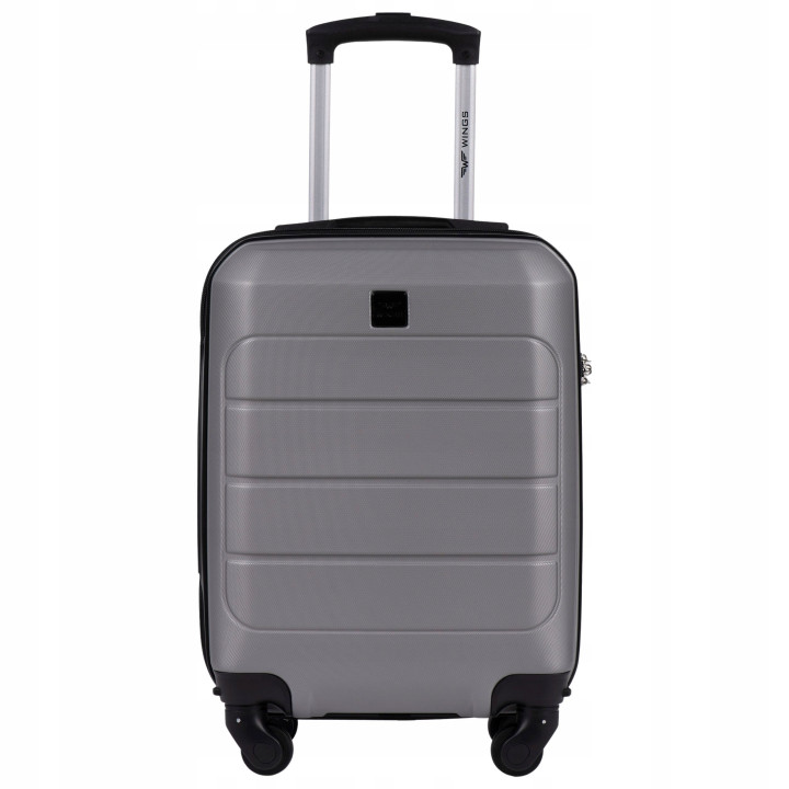 Wings Walizka twarda kabinowa mała ABS GAN01-XS-T.GREY 28 l