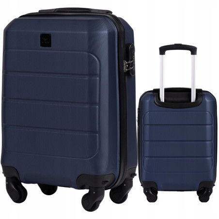 Wings Walizka twarda kabinowa mała ABS GAN01-XS-BLUE 28L