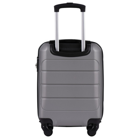 Wings Walizka twarda kabinowa mała ABS GAN01-XS-T.GREY 28 l
