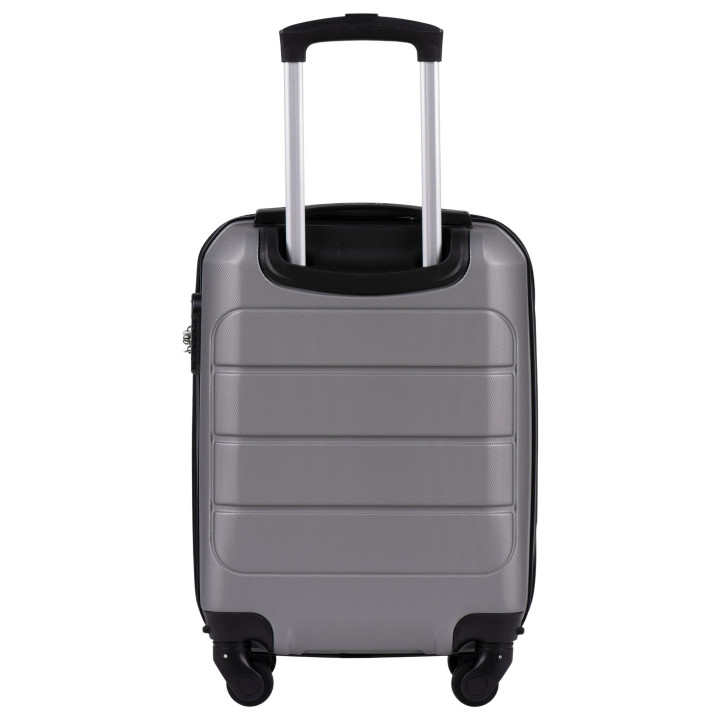 Wings Walizka twarda kabinowa mała ABS GAN01-XS-T.GREY 28 l