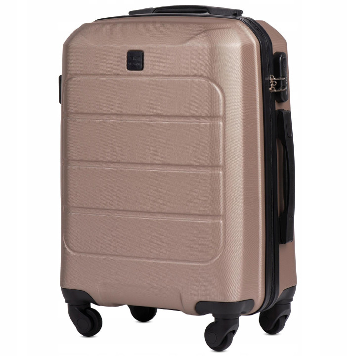 Wings Walizka twarda kabinowa ABSGAN01-S-CHAMPAGNE 38 l