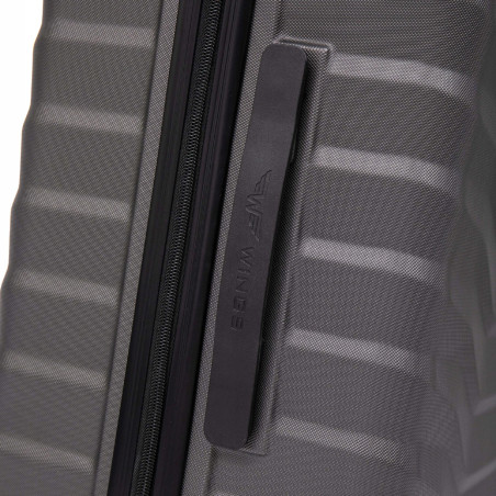 Wings Walizka twarda kabinowa ABS PEA01-S-D.GREY 38 l