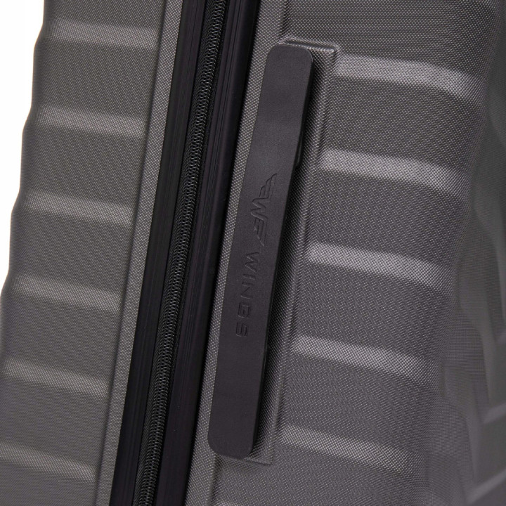 Wings Walizka twarda kabinowa ABS PEA01-S-D.GREY 38 l