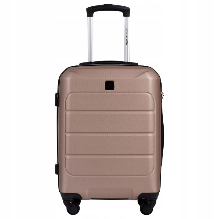 Wings Walizka twarda kabinowa ABSGAN01-S-CHAMPAGNE 38 l