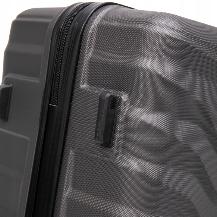 Wings Walizka twarda kabinowa ABS PEA01-S-D.GREY 38 l