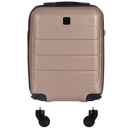 Wings Walizka twarda kabinowa mała ABS GAN01-XS-T.GREY 28 l