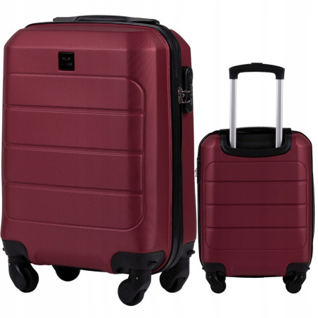 Wings Walizka twarda kabinowa mała ABS GAN01-XS-MAROON 28L