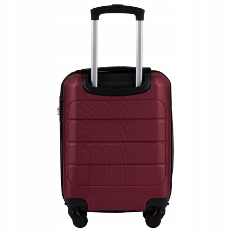 Wings Walizka twarda kabinowa mała ABS GAN01-XS-MAROON 28L