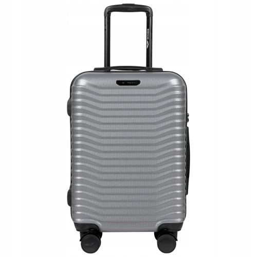 Walizka WINGS twarda kabinowa poliwęglan (polikarbonat) PC140 S SILVER 38 l