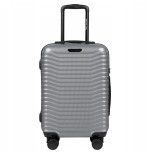 Walizka WINGS twarda kabinowa poliwęglan (polikarbonat) PC140 S SILVER 38 l