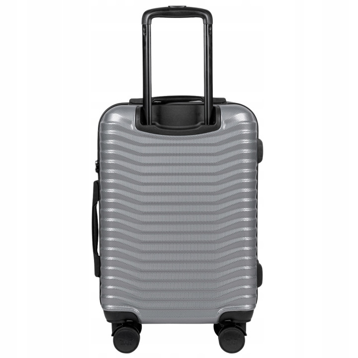 Walizka WINGS twarda kabinowa poliwęglan (polikarbonat) PC140 S SILVER 38 l