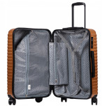 Walizka WINGS twarda kabinowa poliwęglan (polikarbonat) PC140 S SILVER 38 l