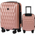 Walizka WINGS twarda kabinowa poliwęglan (polikarbonat) PC190 S PINK 38 l