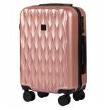 Walizka WINGS twarda kabinowa poliwęglan (polikarbonat) PC190 S PINK 38 l
