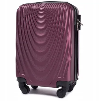 Walizka WINGS twarda kabinowa mała ABS 304 XS BURGUNDY 28 l