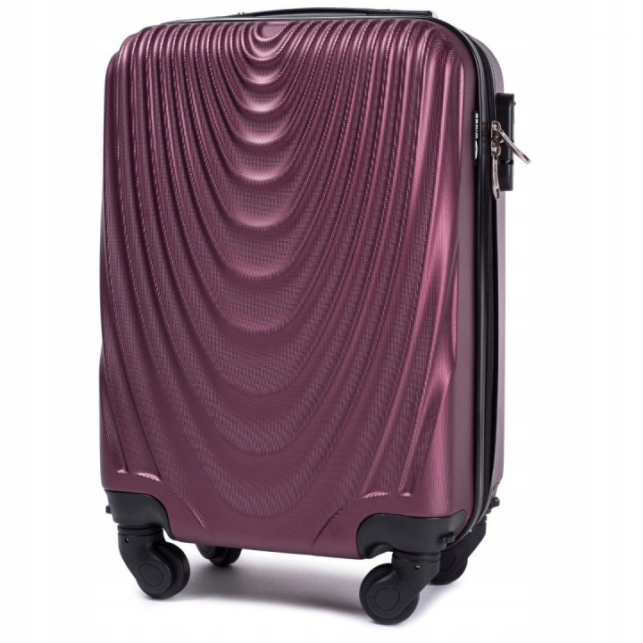Walizka WINGS twarda kabinowa mała ABS 304 XS BURGUNDY 28 l