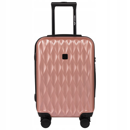 Walizka WINGS twarda kabinowa poliwęglan (polikarbonat) PC190 S PINK 38 l