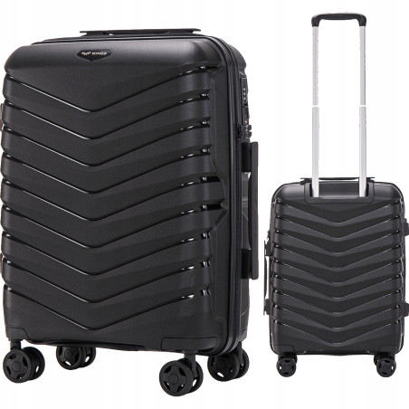 Walizka WINGS twarda kabinowa polipropylen PHX01 S BLACK 38 l