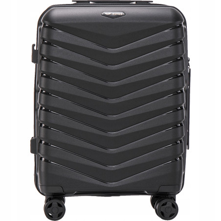Walizka WINGS twarda kabinowa polipropylen PHX01 S BLACK 38 l