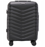 Walizka WINGS twarda kabinowa polipropylen PHX01 S BLACK 38 l