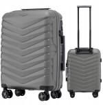 Walizka WINGS twarda kabinowa polipropylen PHX01 S DARK GREY 38 l