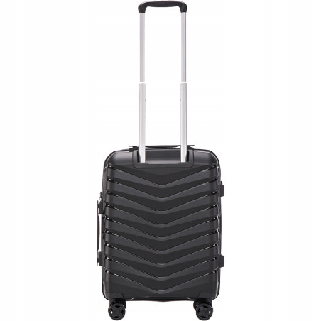 Walizka WINGS twarda kabinowa polipropylen PHX01 S BLACK 38 l