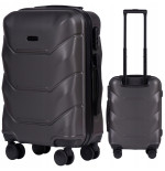 Walizka WINGS twarda kabinowa ABS Peacock 149 S DARK GREY 38 l